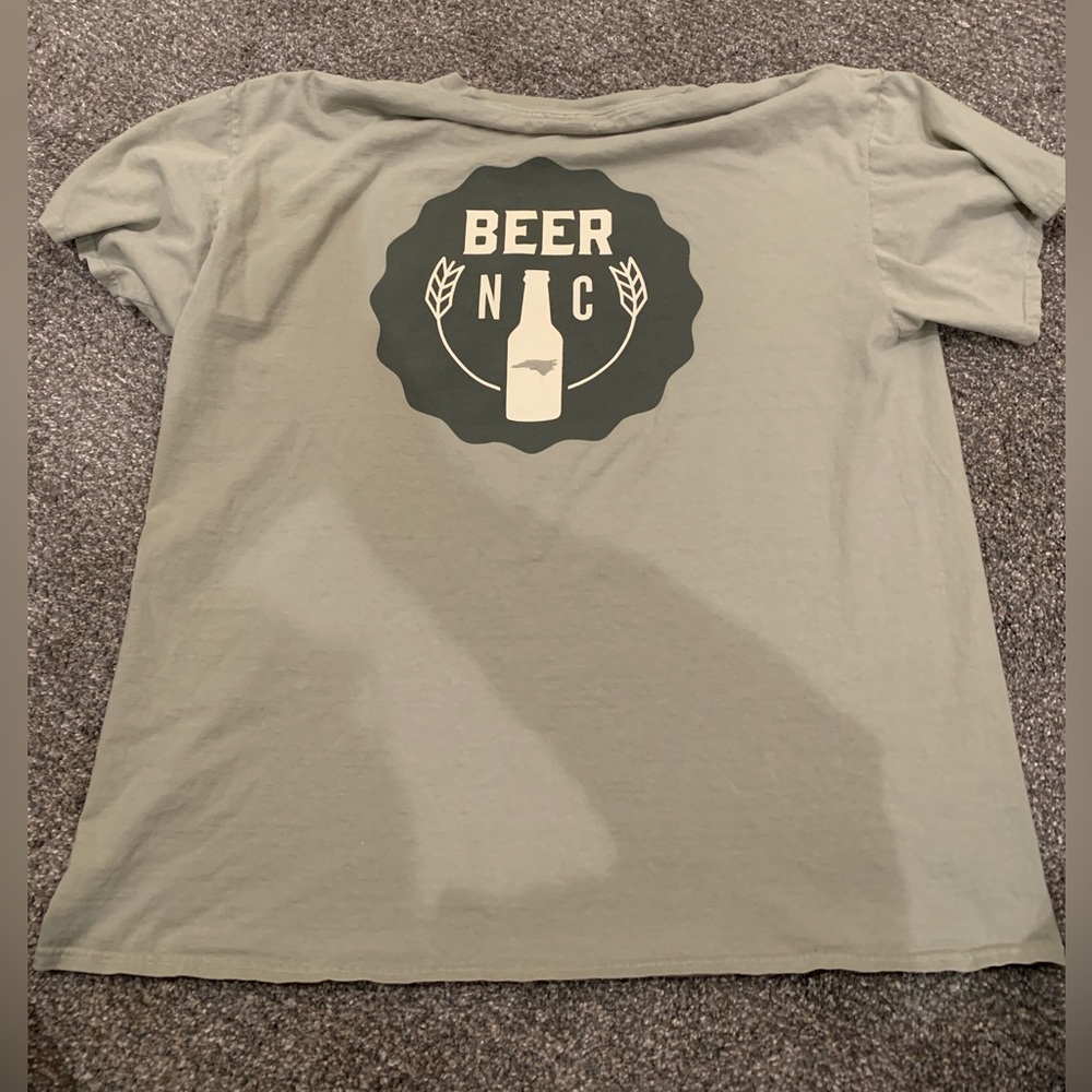 North Carolina Beer Shirt - Port Authority - Light Green - XL - Short Sleeve